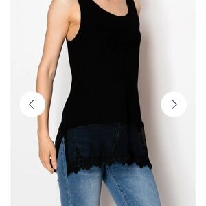 Origami Black Sequin Sleeveless Top size M